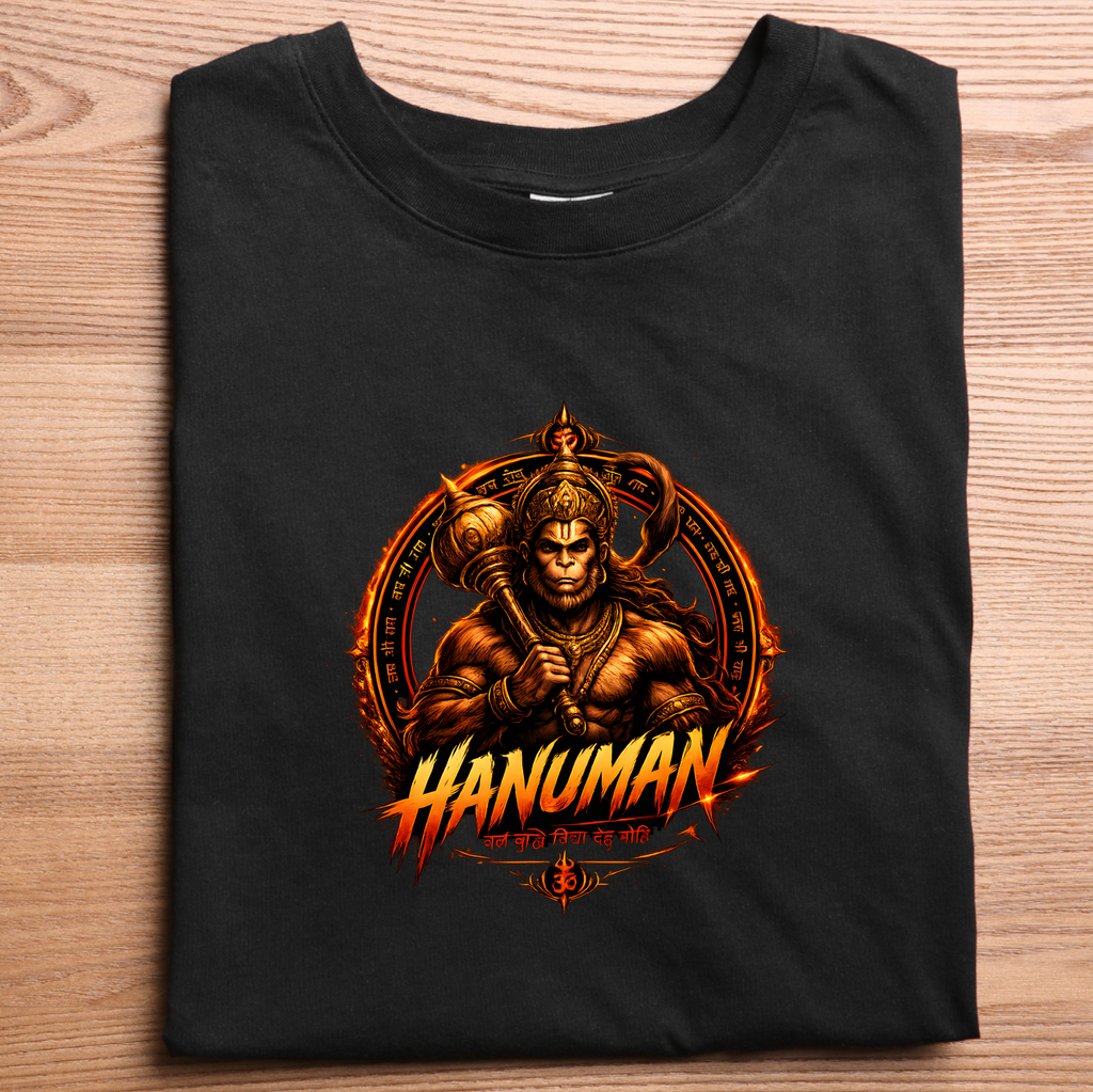 Hanuman Divine Power Graphic T-Shirt