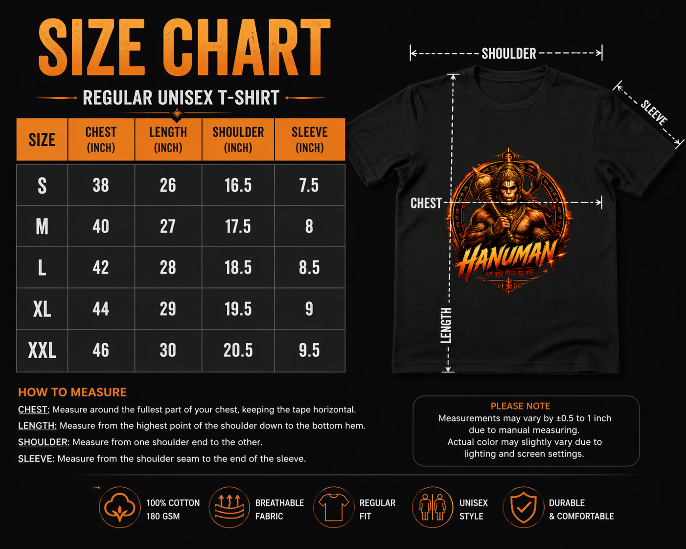 Hanuman Divine Power Graphic T-Shirt